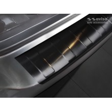 Накладка на задний бампер (черная) Hyundai Tucson II FL (2018-)